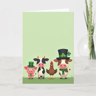 Carte de la Saint-Patrick des amis de la ferme