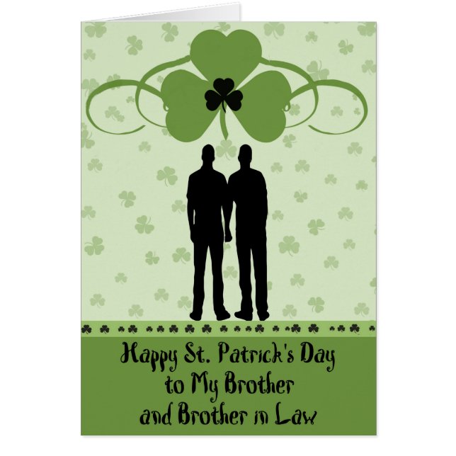 Carte de la Saint Patrick, Frère et Frère en Droit (Devant)