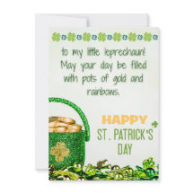 Carte de la Saint-Patrick pour fille - Joyeuse