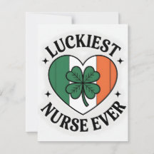 Carte de la Saint-Patrick pour infirmière petite a