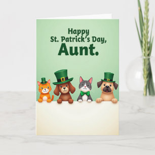 Carte de la Saint-Patrick pour Tante