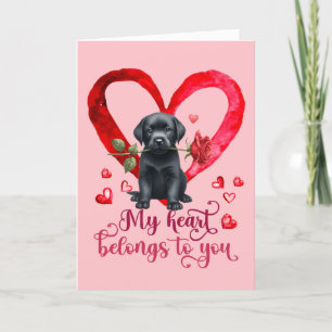 Carte de la Saint-Valentin à l'aquarelle représent