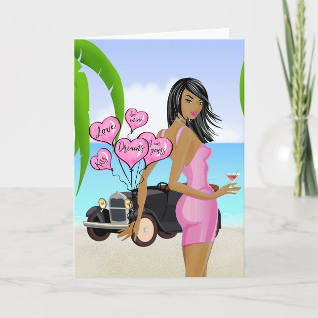 Carte de la Saint-Valentin afro-américaine (Devant)