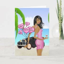 Carte de la Saint-Valentin afro-américaine