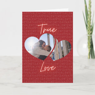 Carte de la Saint-Valentin avec photo personnalisé