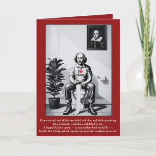 Carte de la Saint-Valentin avec un poème drôle