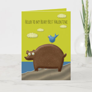 Carte de la Saint-Valentin Beary Best