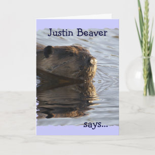 Carte de la Saint Valentin Beaver