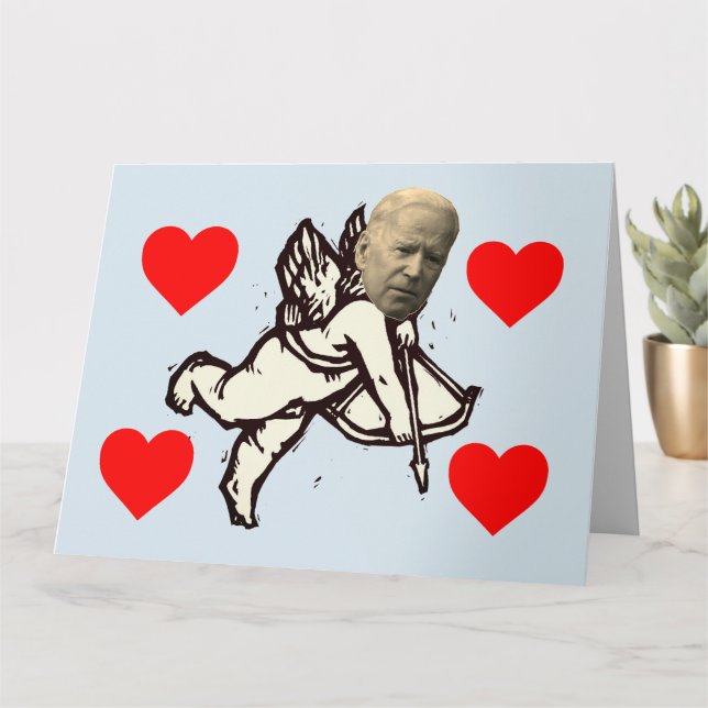 CARTE DE LA SAINT-VALENTIN BRANDON BIDEN ALLONS-Y (Petite plante)
