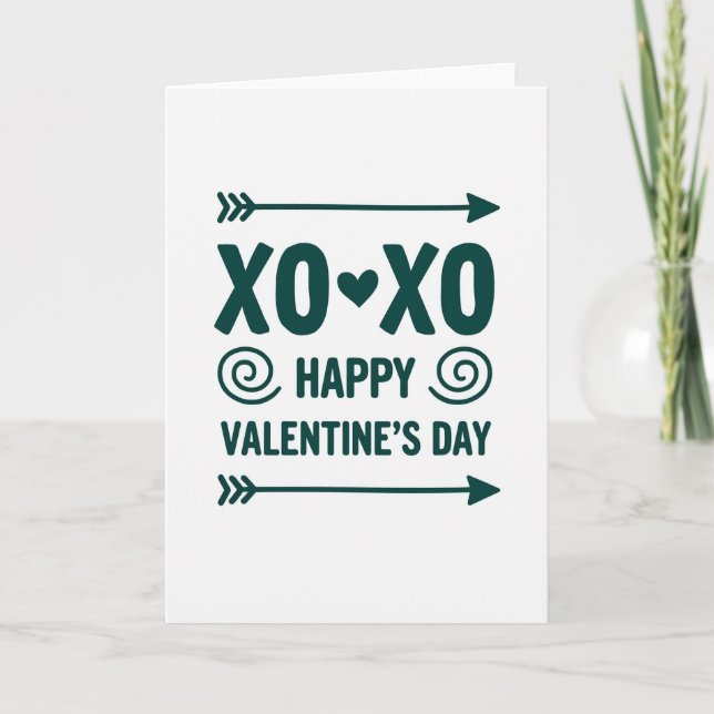 Carte de la Saint-Valentin chic (Devant)