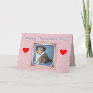 Carte de la Saint-Valentin Chien de Chien de Chien
