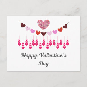 Carte de la Saint-Valentin coeurs Carte postale