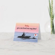Carte de la Saint-Valentin Crochet de Pêcheur