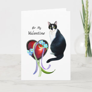 Carte de la Saint-Valentin de Chat à l'ancienne