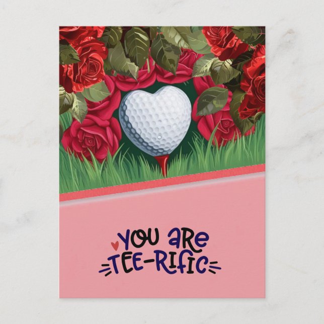 Carte de la Saint-Valentin de golf - Aiguillez vot (Devant)