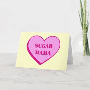 Carte de la Saint Valentin de la maman au sucre