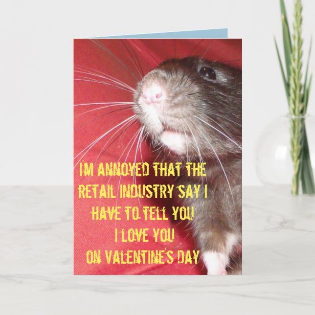 carte de la Saint Valentin de rat Dumbo (Devant)