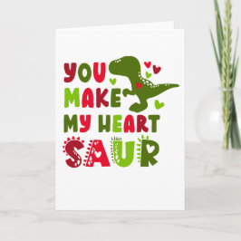Carte de la Saint-Valentin drôle de dinosaure