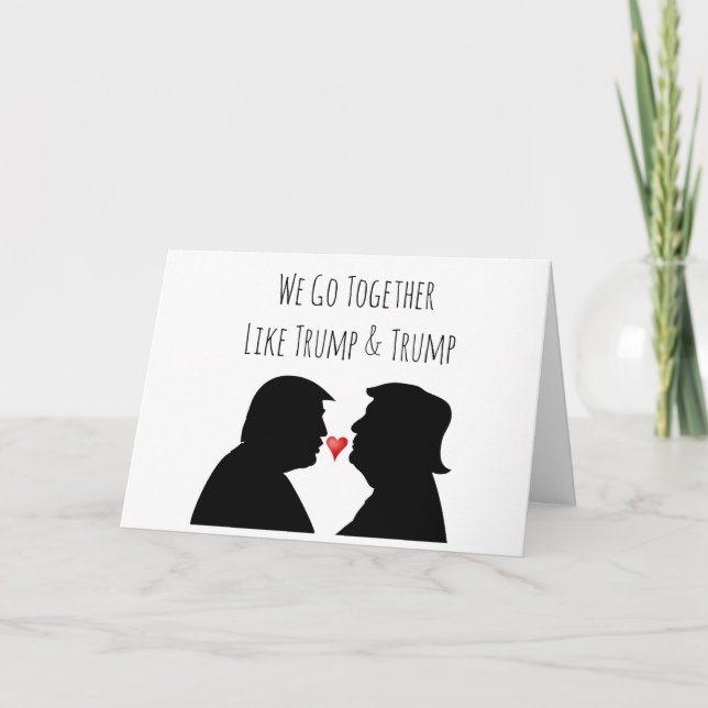 Carte de la Saint-Valentin drôle de Donald Trump (Devant)