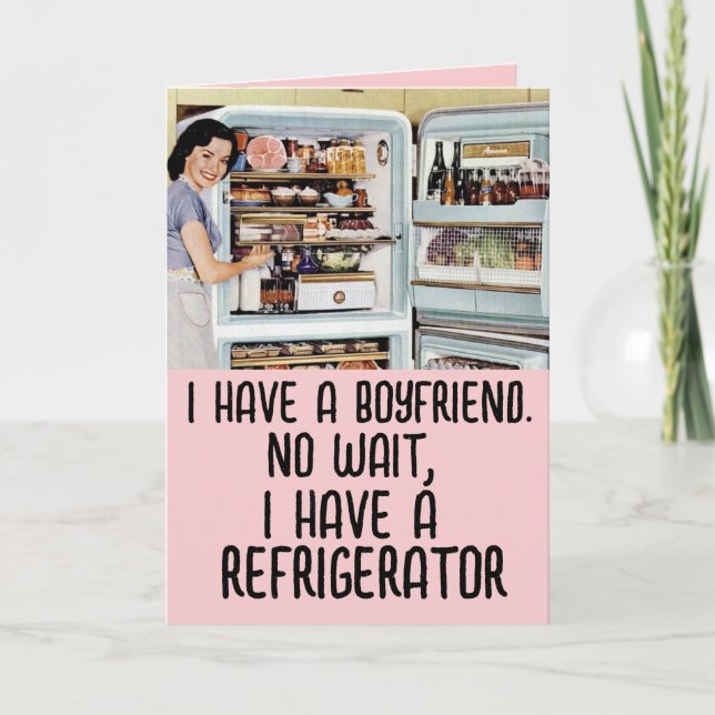 CARTE DE LA SAINT-VALENTIN DRÔLE POUR AMIES RÉTRO (Devant)