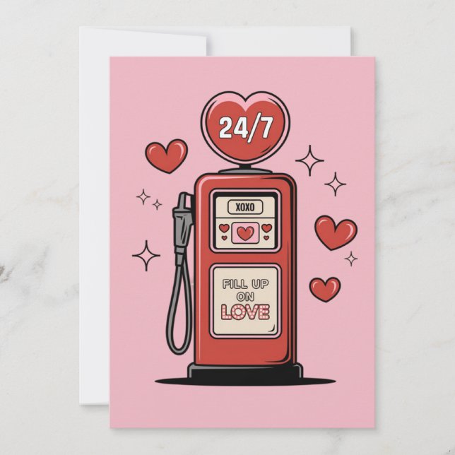 Carte de la Saint-Valentin drôle "remplir d'amour" (Devant)