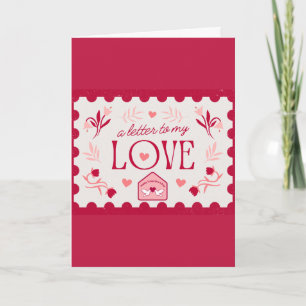 Carte de la Saint-Valentin élégante avec message d