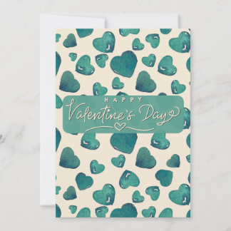 Carte de la Saint Valentin en aquarelle