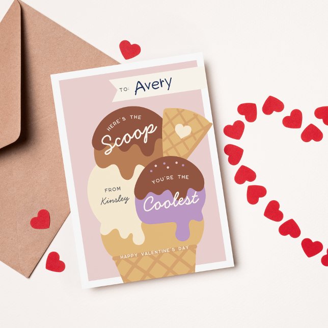 Carte de la Saint-Valentin en classe Scoop Crème g (Créateur téléchargé)