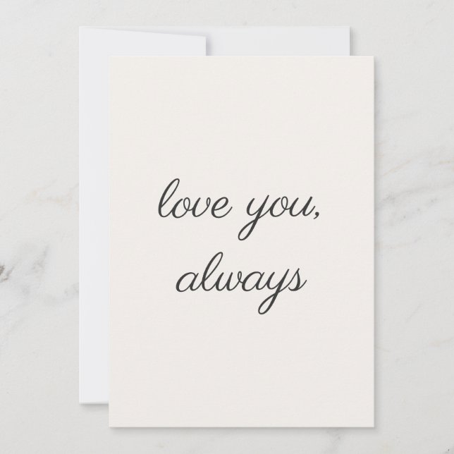 Carte de la Saint-Valentin imprimable minimale  (Devant)