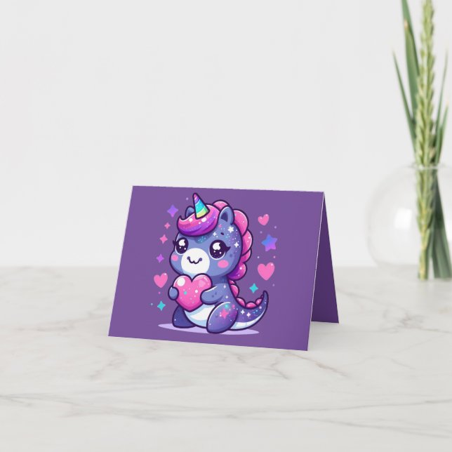 Carte de la Saint-Valentin Kawaii Cute (Devant)