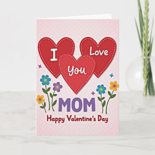Carte de la Saint-Valentin Maman Je T'Aime