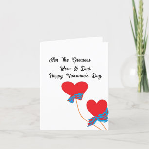 Carte de la Saint-Valentin : Meilleure maman et pa