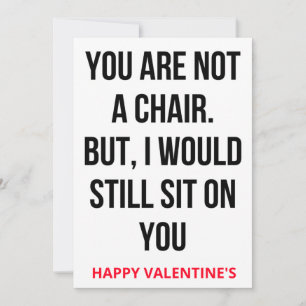 Carte de la Saint Valentin Naughty Dirty