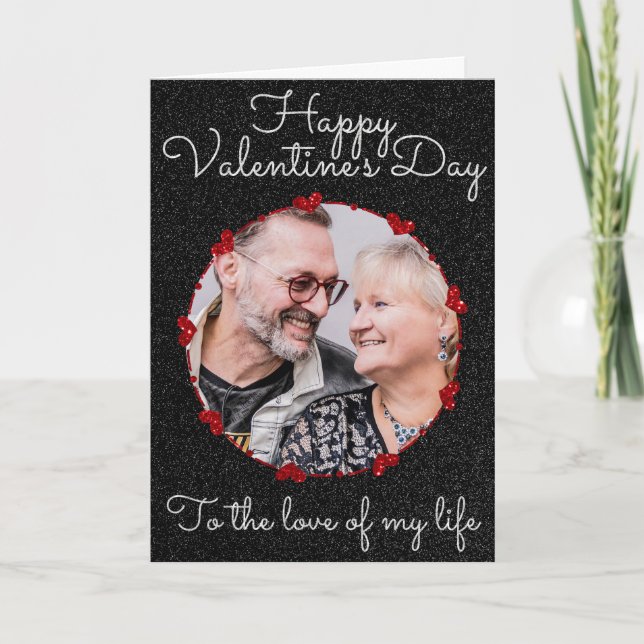 Carte de la Saint-Valentin personnalisée avec phot (Devant)