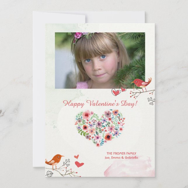 Carte de la Saint-Valentin photo 'Garde-moi dans t (Devant)