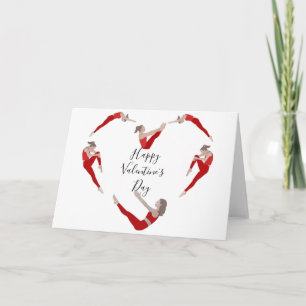 Carte de la Saint-Valentin Pilates
