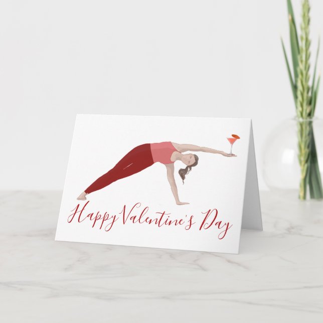 Carte de la Saint-Valentin Pilates (Devant)
