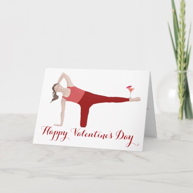 Carte de la Saint-Valentin Pilates (Devant)