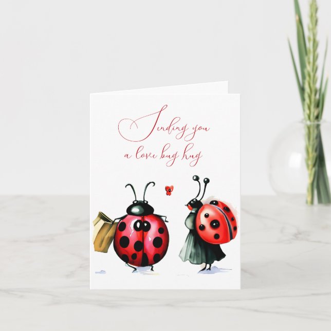 Carte de la Saint-Valentin pour coccinelle (Devant)
