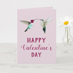 Carte de la Saint-Valentin pour colibri