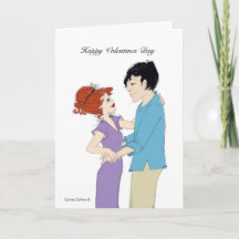 Carte de la Saint-Valentin pour couple