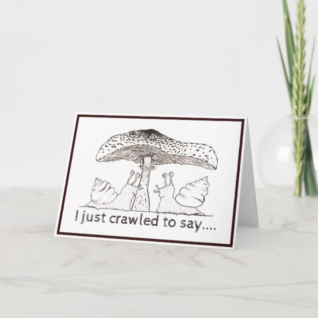 Carte de la Saint-Valentin pour escargot (Devant)