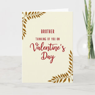 Carte de la Saint-Valentin pour frère