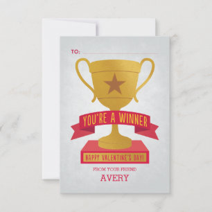 Carte de la Saint-Valentin pour la classe Trophée