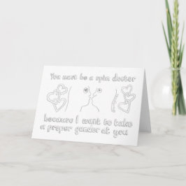 Carte de la Saint Valentin pour le docteur Spin