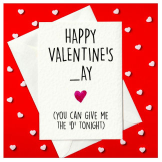 Carte de la Saint Valentin pour lui impoli et drôl