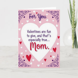 Carte de la Saint-Valentin pour maman