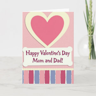 Carte de la Saint-Valentin pour maman et papa