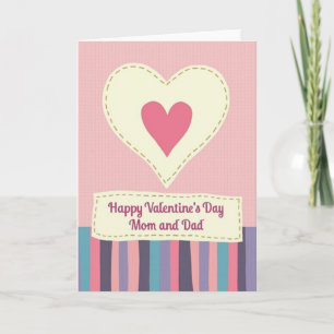 Carte de la Saint-Valentin pour maman et papa