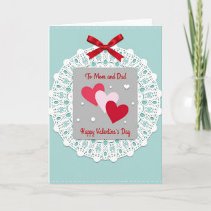 Carte de la Saint-Valentin pour maman et papa